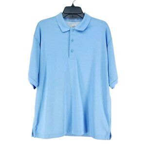 Columbia Vented Polo Men's Size Medium Blue Fishing Shirt